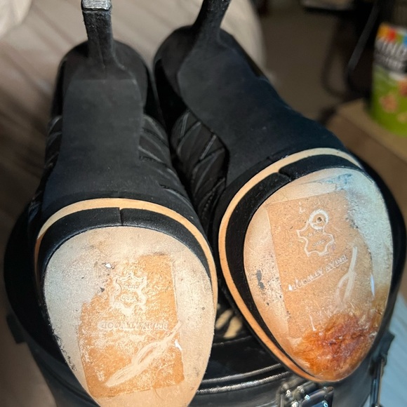 BRIAN ATWOOD Black Suede And Patent Leather Textured Bootie Size 37 - Picture 10 of 15